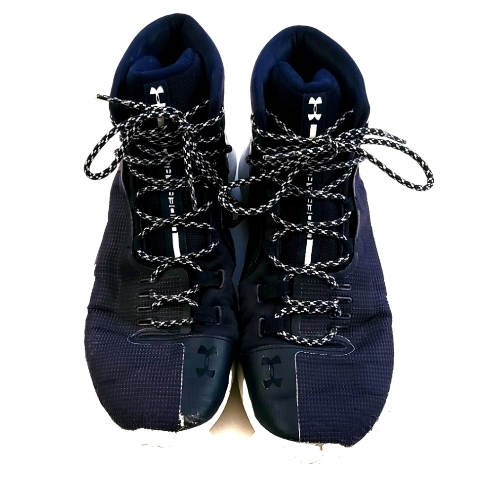 under Armour Blue & White High Top Sneakers